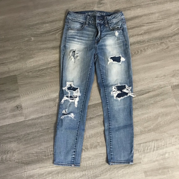 SOLD - AE high rise crop jeggings - Picture 3 of 5